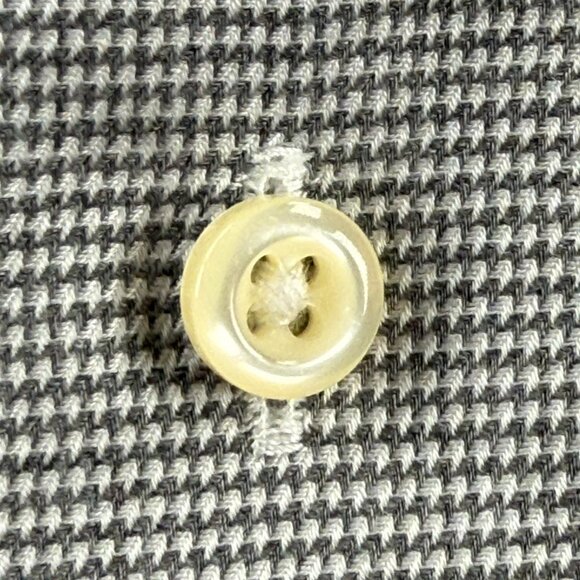 Brooks Brothers Regent Non-Iron 18 37 Check Cotton Gray Office Long Sleeve Shirt - Picture 13 of 14